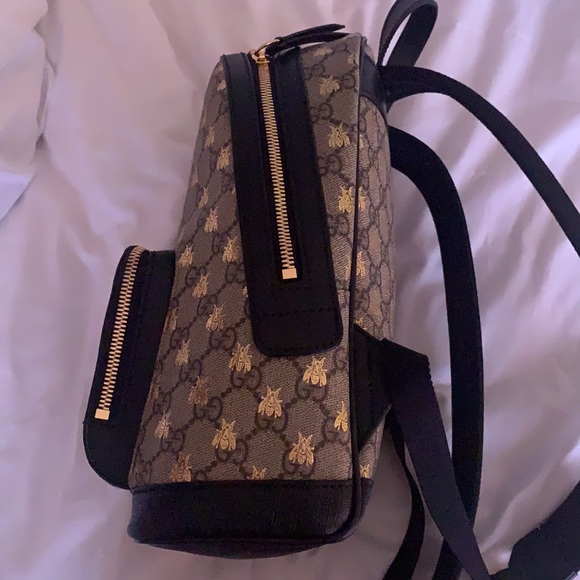 Gucci backpack with bee emblem. Bag no longer available on website. - Picture 2 of 4